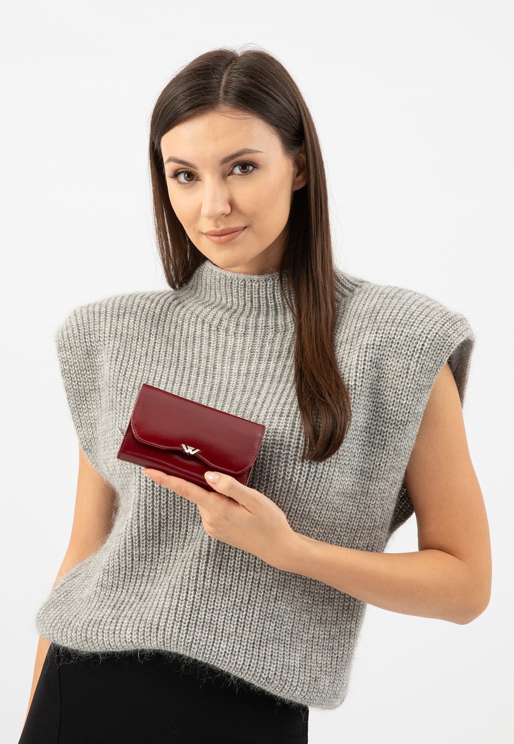 Červená dámská kožená peněženka 91095-55 Widok 10