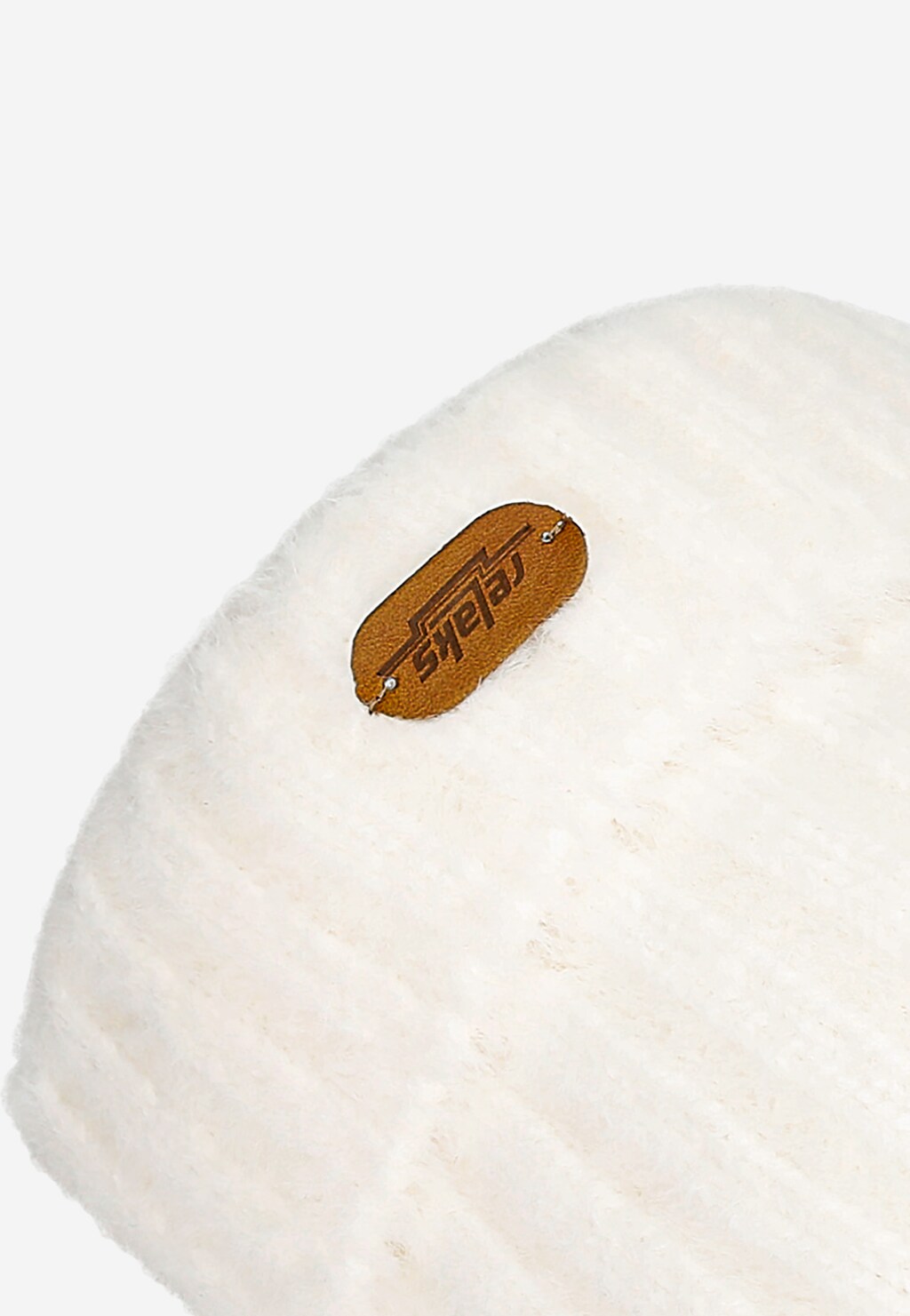 Béžová dámská čepice s bambulí značky RELAKS R96007-84 Widok 4