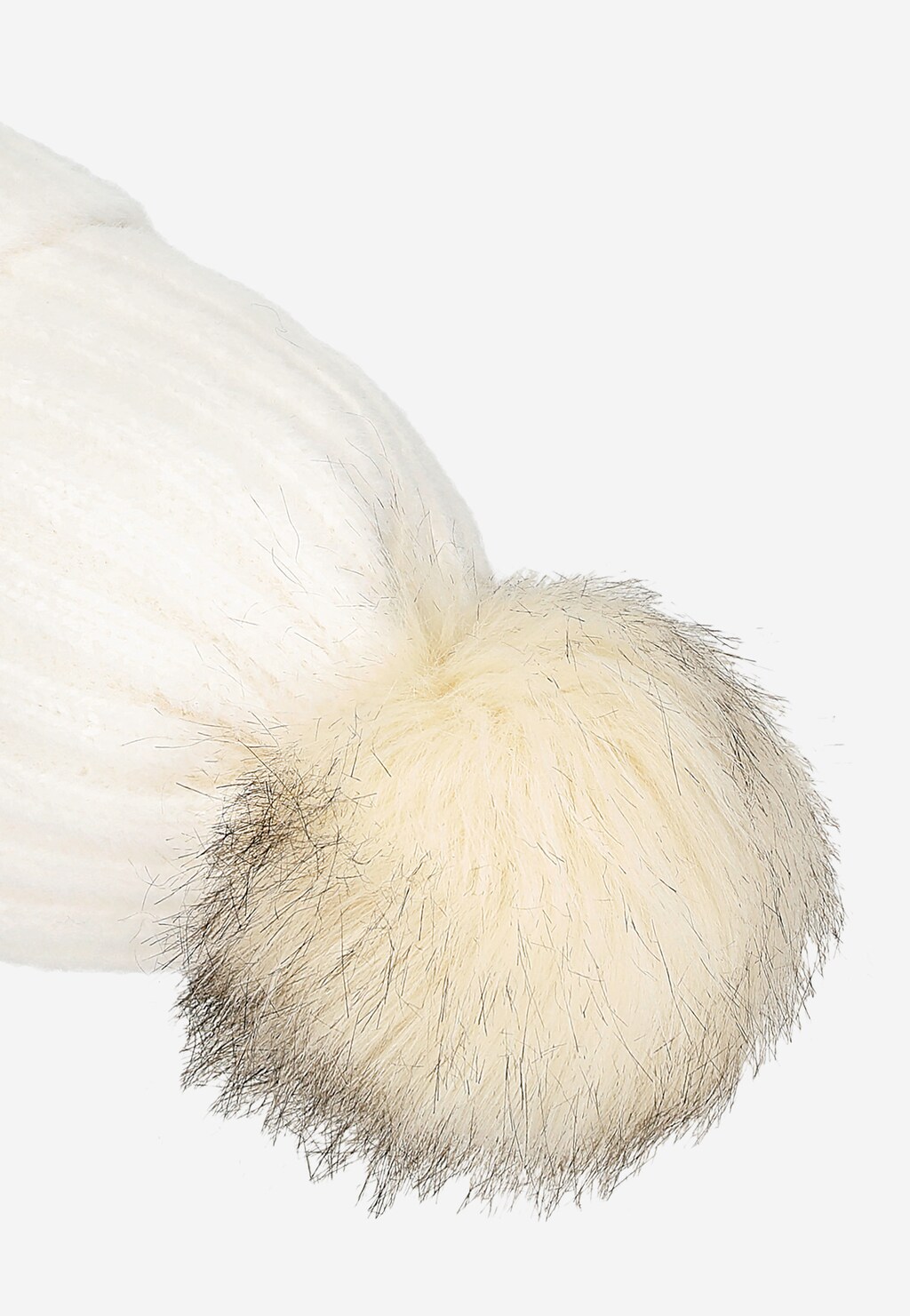 Béžová dámská čepice s bambulí značky RELAKS R96007-84 Widok 5