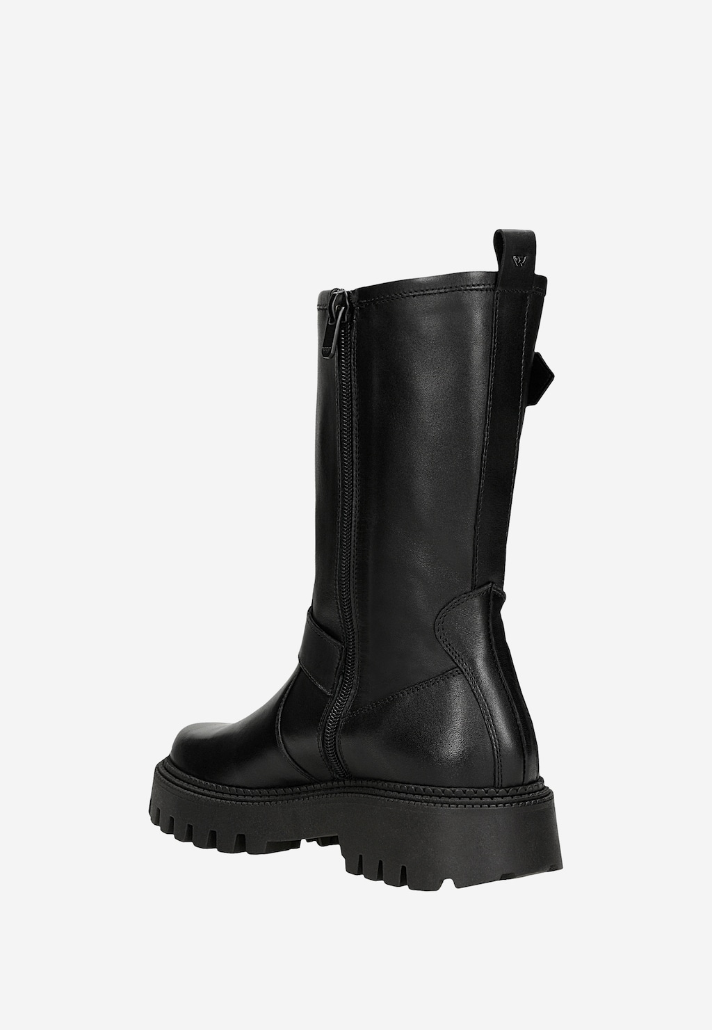 Černé dámské bikery z hladké kůže 55285-51 Widok 4