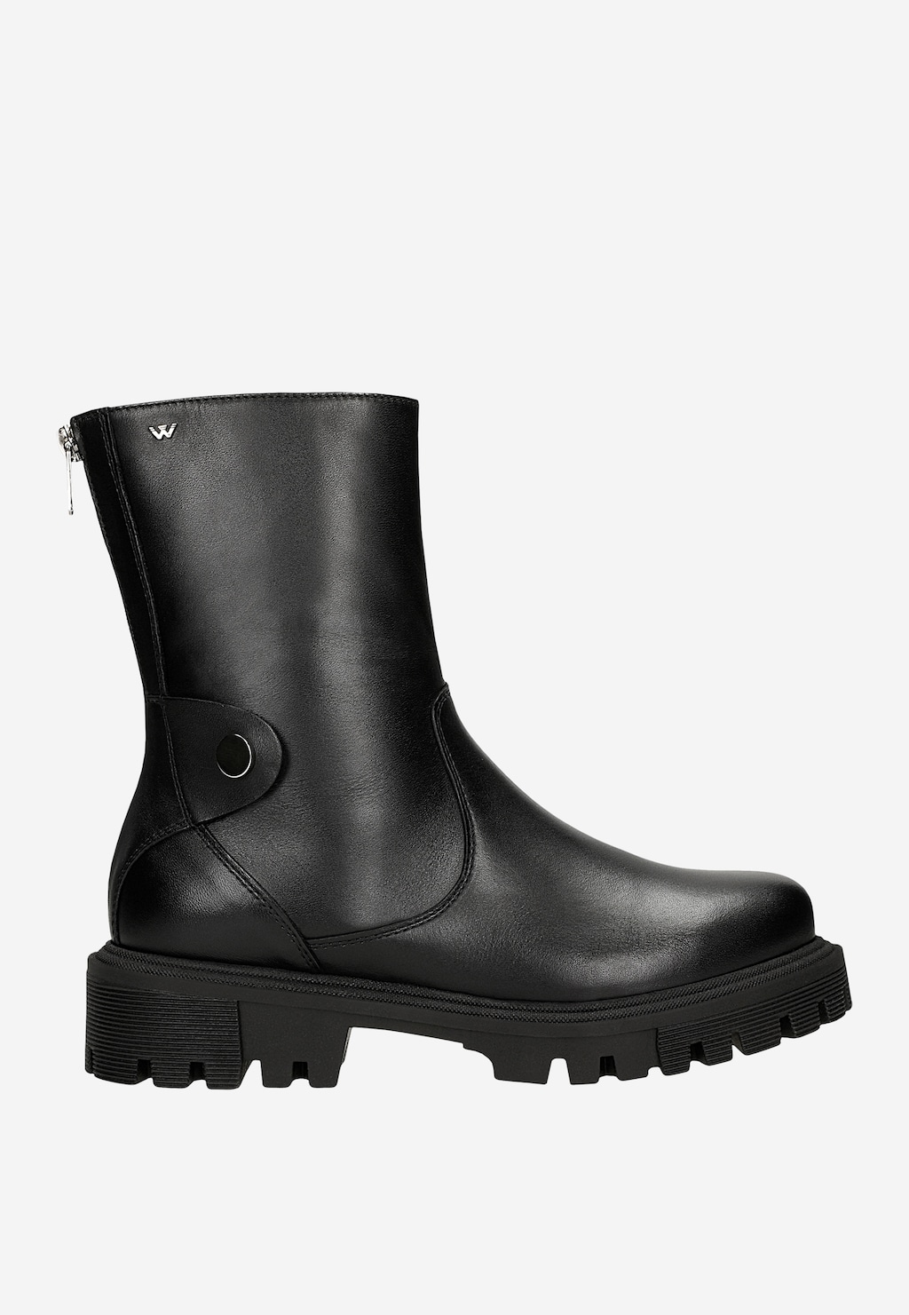 Černé dámské kožené boty 55267-51 Widok 2