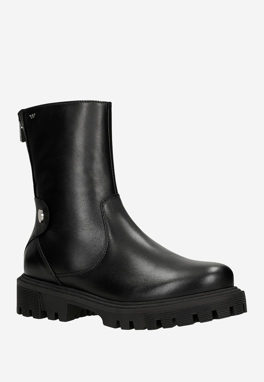 Černé dámské kožené boty 55267-51 Widok 3