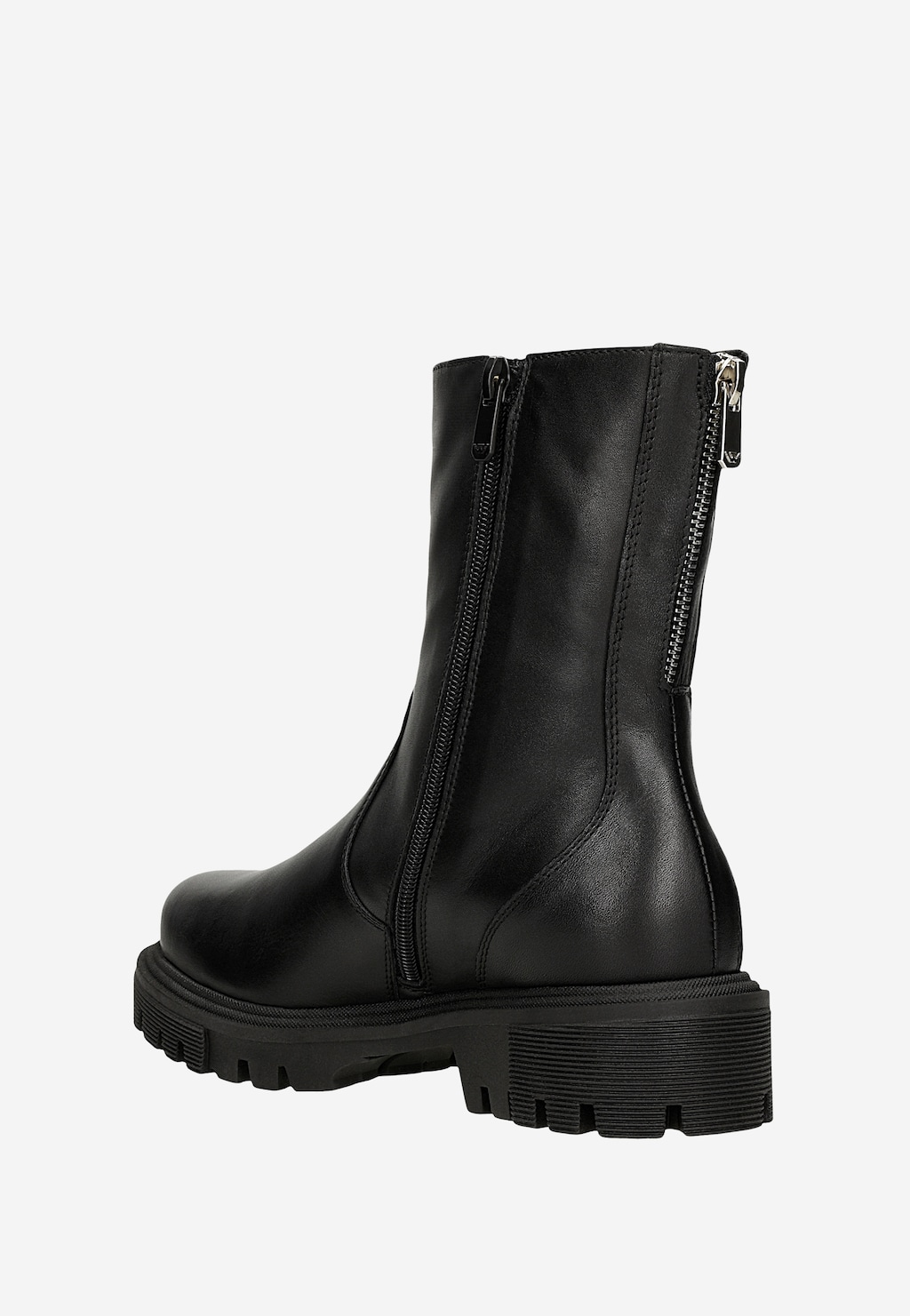 Černé dámské kožené boty 55267-51 Widok 4