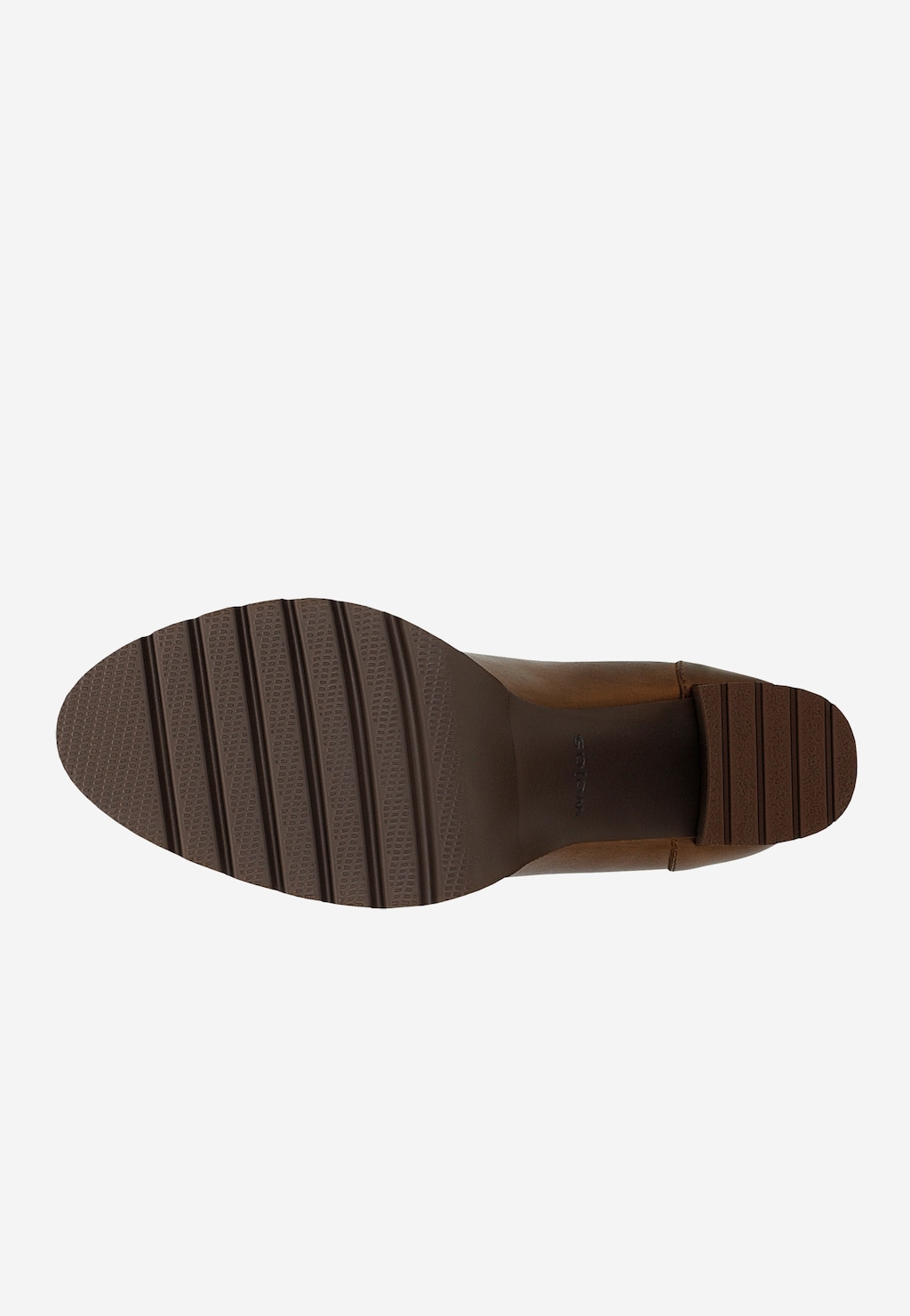 Hnědé mokasíny z lícové kůže na podpatku 46318-52 Widok 6