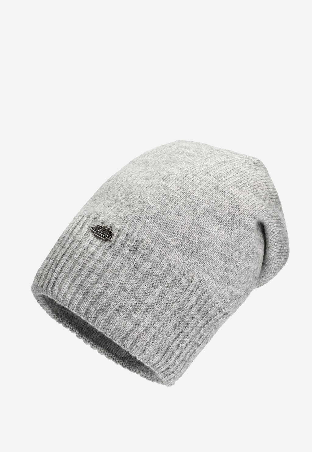 Trendy pletená popelavá zimní dámská čepice RELAKS R96027-80 Widok 2