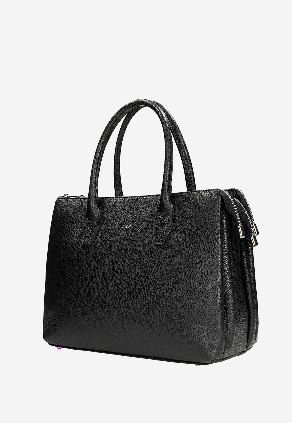 Černý kožený dámský kufřík 80222-71 Widok 3