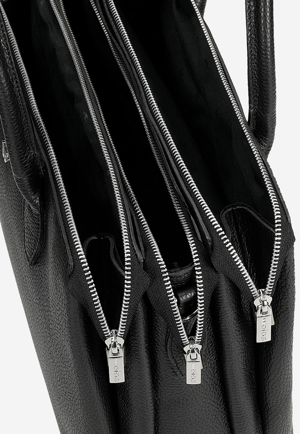 Černý kožený dámský kufřík 80222-71 Widok 7