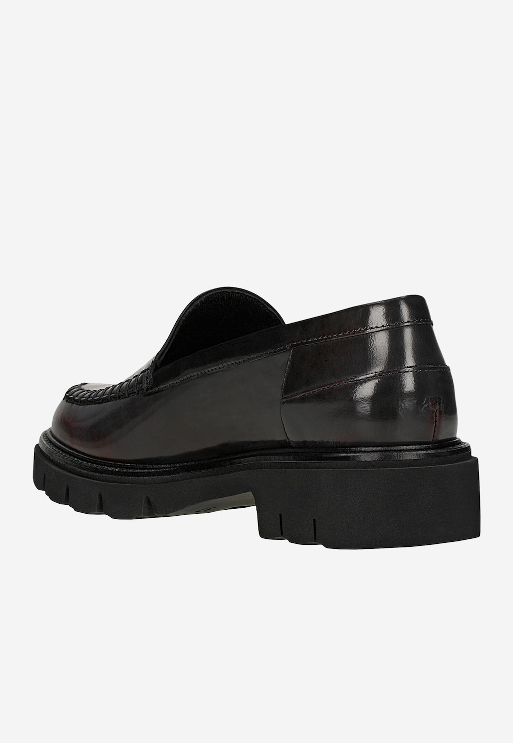 Černo-bordové dámské mokasíny 46315-35 Widok 4