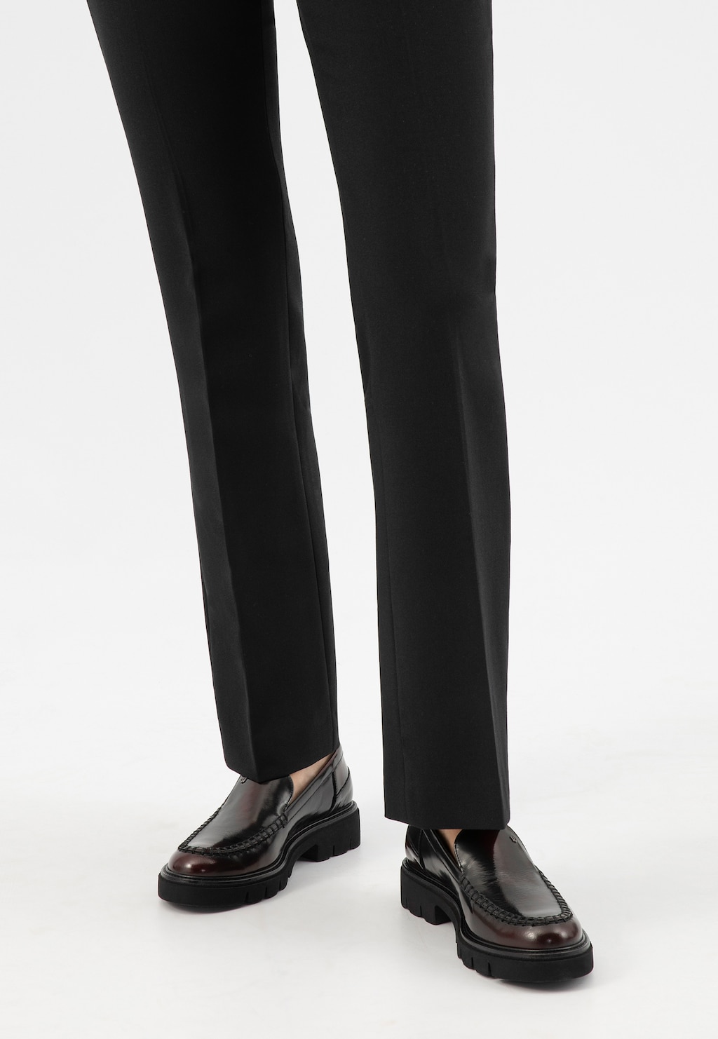 Černo-bordové dámské mokasíny 46315-35 Widok 7