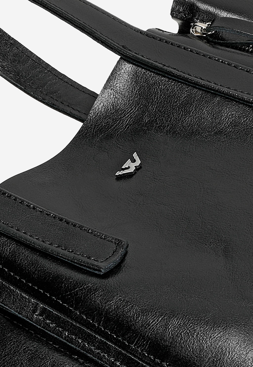 Veľká čierna kožená dámska shopperka 80425-51 Widok 9