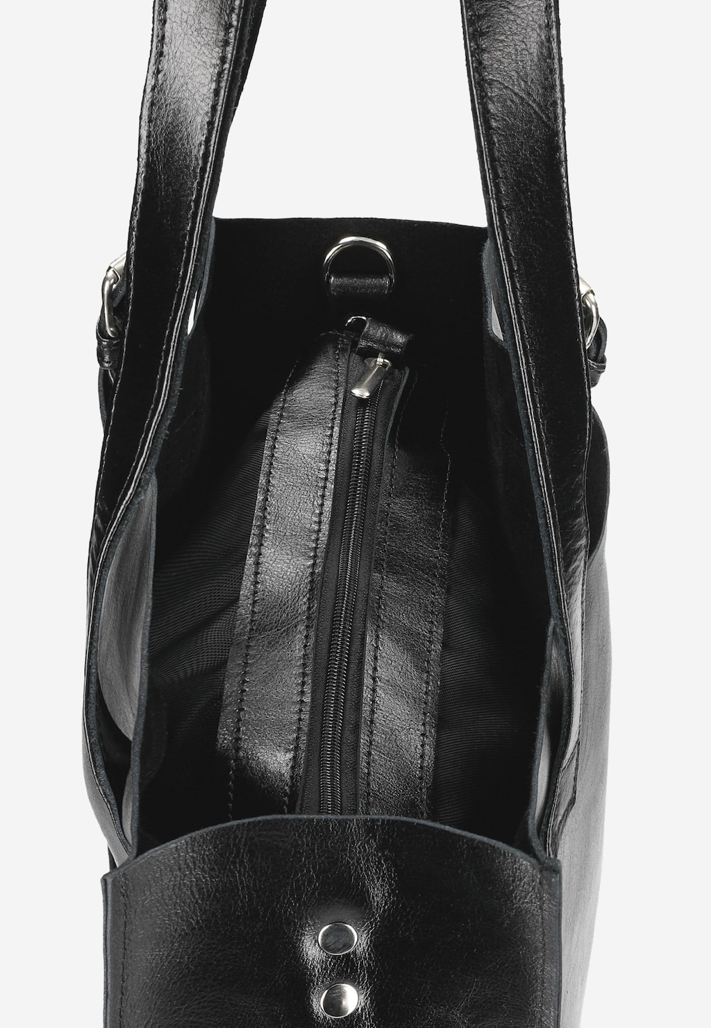 Čierne veľké dámske kabelky, do ktorých zbalíte čokoľvek 80247-51 Widok 6