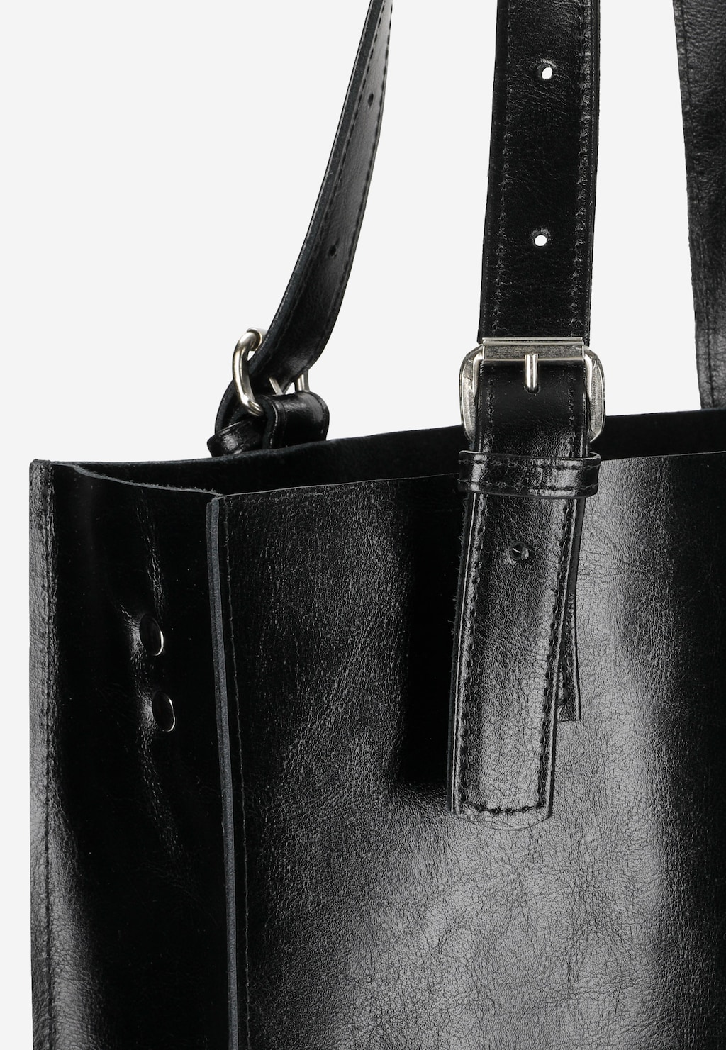 Čierne veľké dámske kabelky, do ktorých zbalíte čokoľvek 80247-51 Widok 7