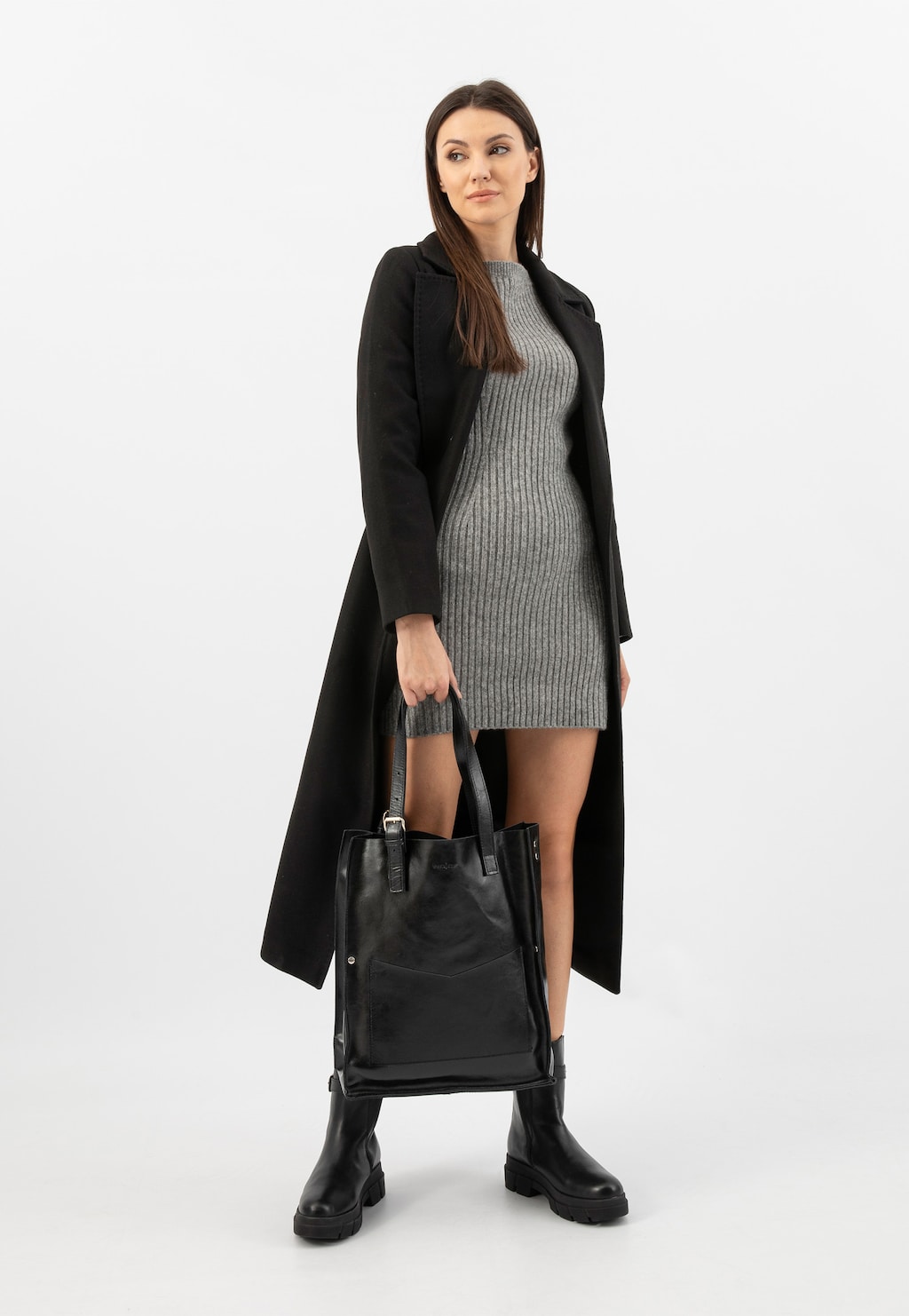Čierne veľké dámske kabelky, do ktorých zbalíte čokoľvek 80247-51 Widok 8