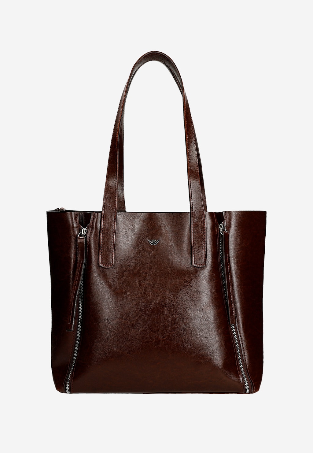 Kožená bordová dámská shopperka 80425-55 Widok 2