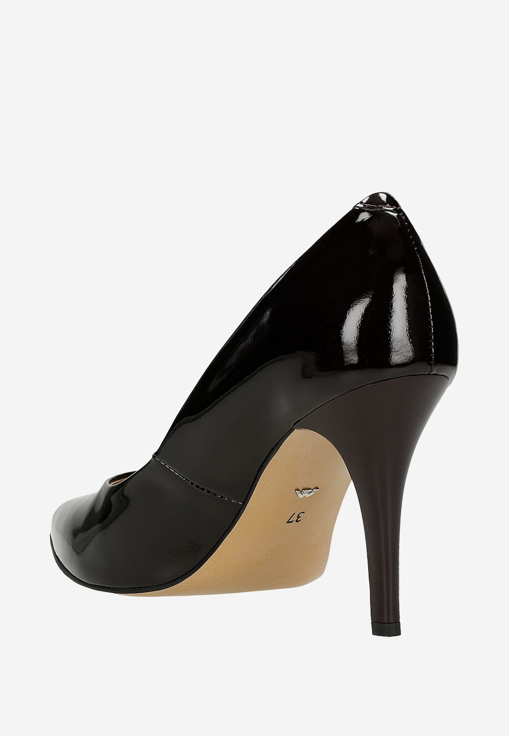 Elegantné bordové lodičky na ihličkovom podpätku 9275-36 Widok 4