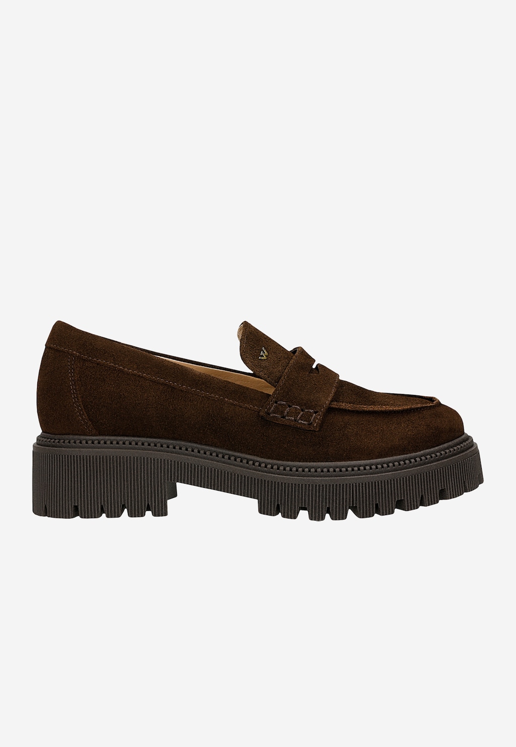 Hnedé mokasíny na masívnej podrážke 46310-62 Widok 2