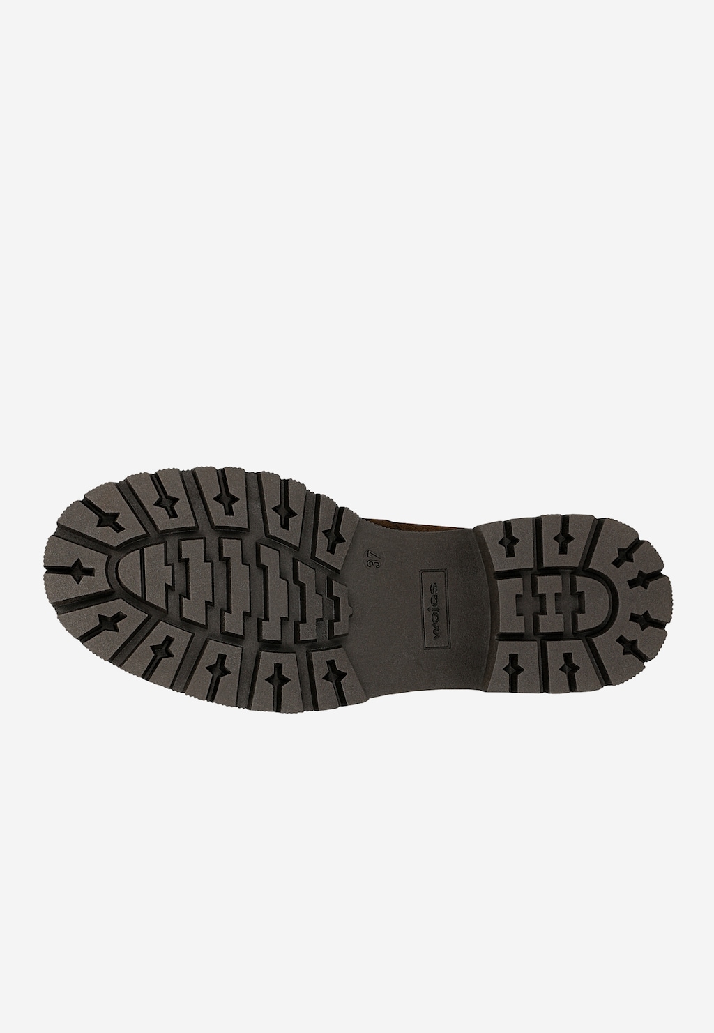 Hnedé mokasíny na masívnej podrážke 46310-62 Widok 6