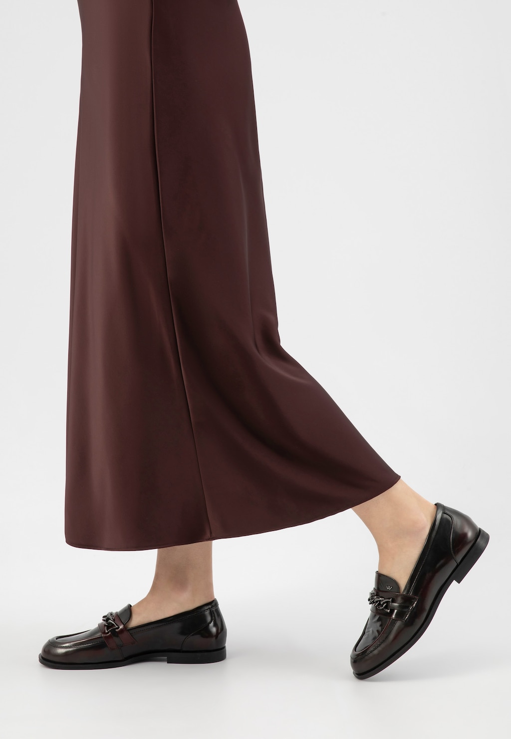 Čierno-bordové dámske mokasíny z florentickej kože 46316-35 Widok 8