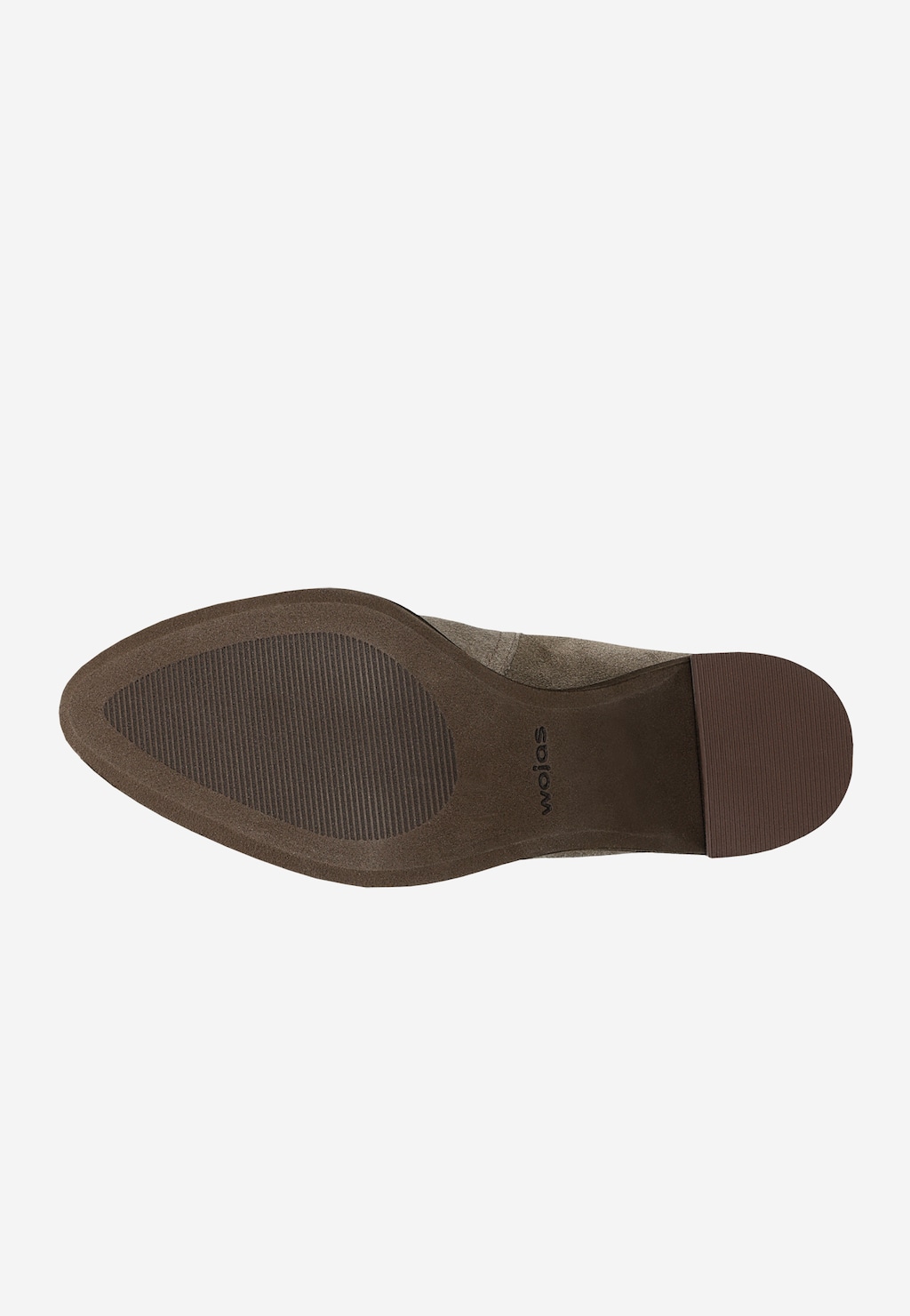 Tmavě béžové nazouvací kotníkové boty na podpatku 55256-62 Widok 6