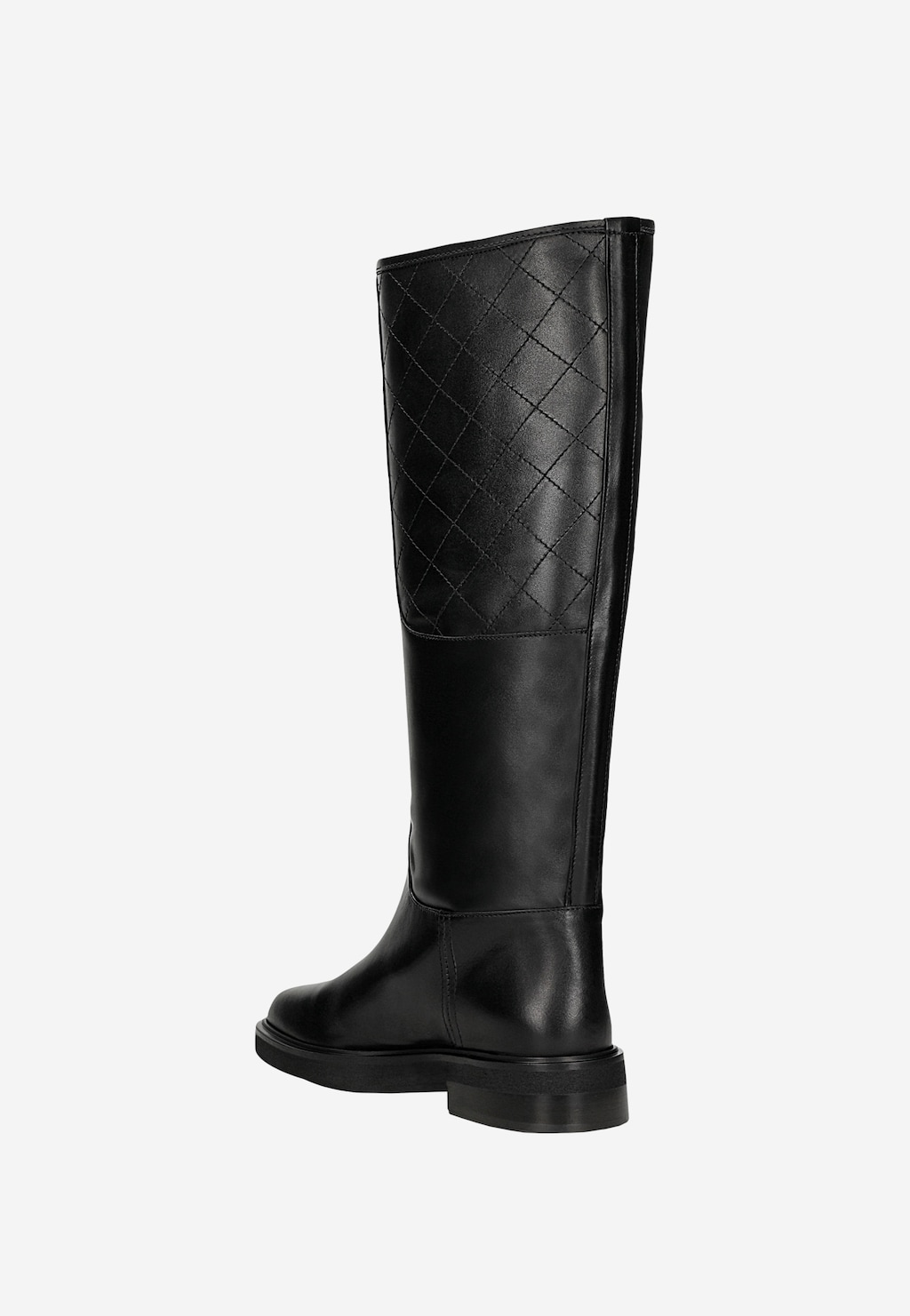 Dámske čierne klasické čižmy z hladkej kože 71064-51 Widok 4