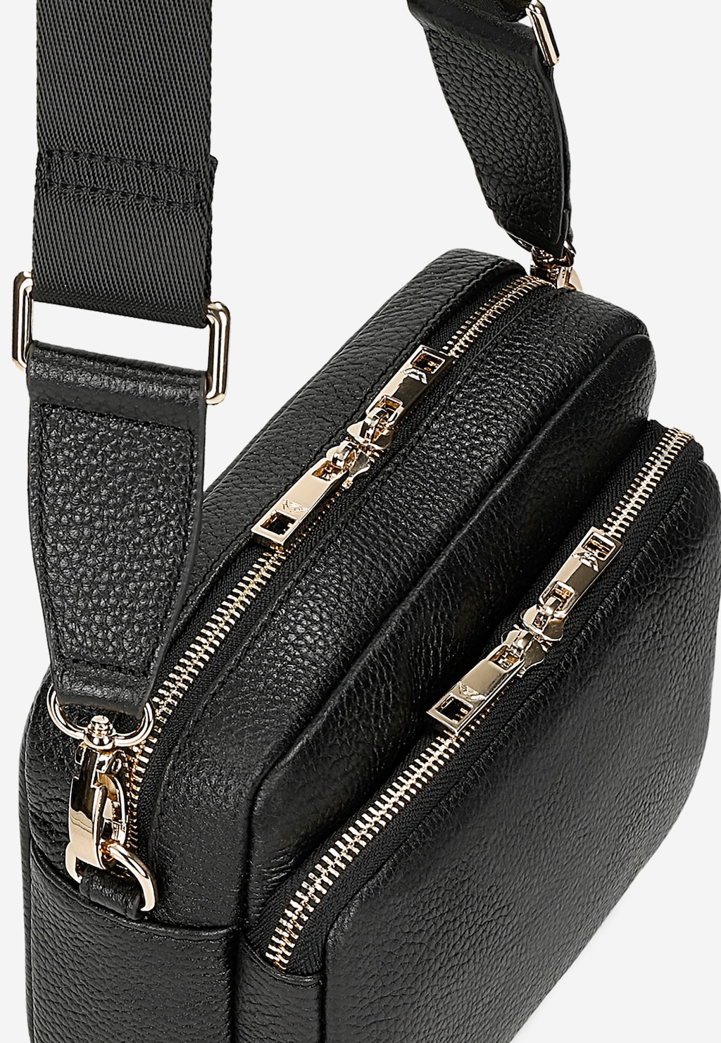 Malá každodenná kabelka so zlatými zipsami 80343-51 Widok 6