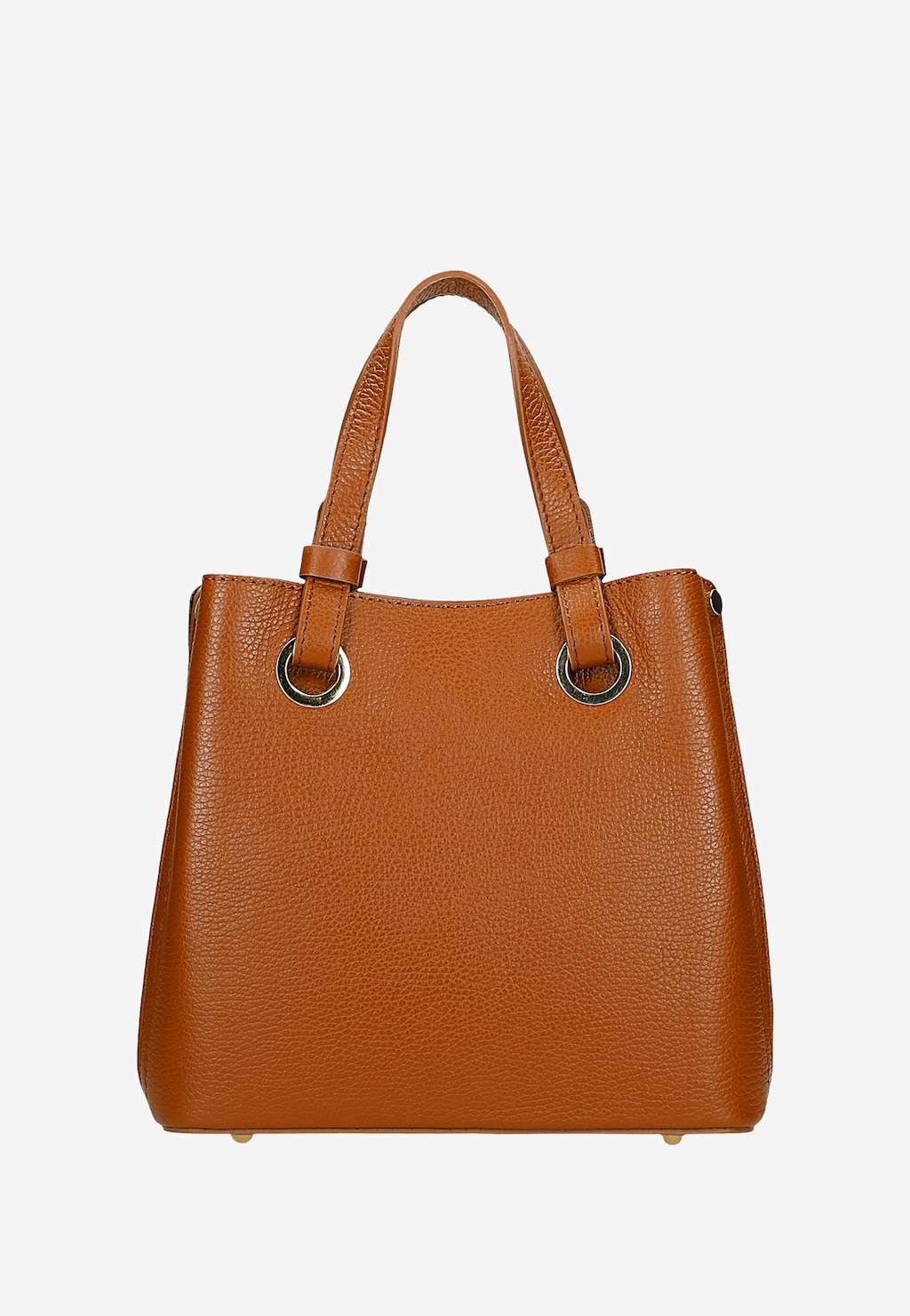 Dámský kufřík ze světle hnědé lícové kůže 80408-53 Widok 4