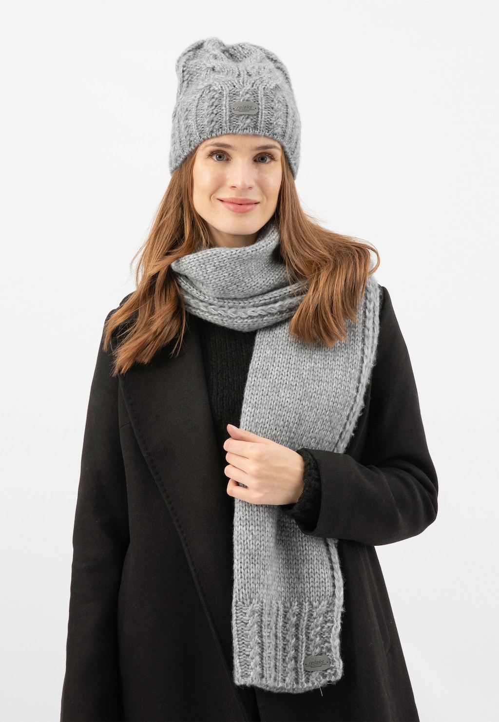 Sada RELAKS z merino vlny - čiapka + šál R9600380 Widok 6