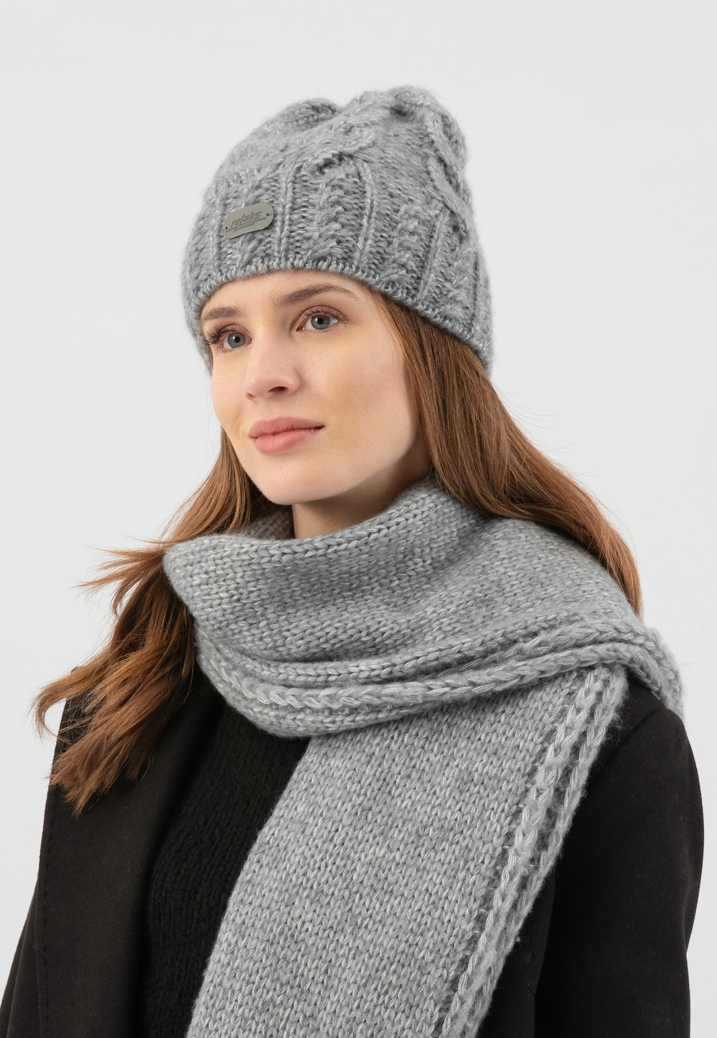 Sada RELAKS z merino vlny - čiapka + šál R9600380 Widok 7