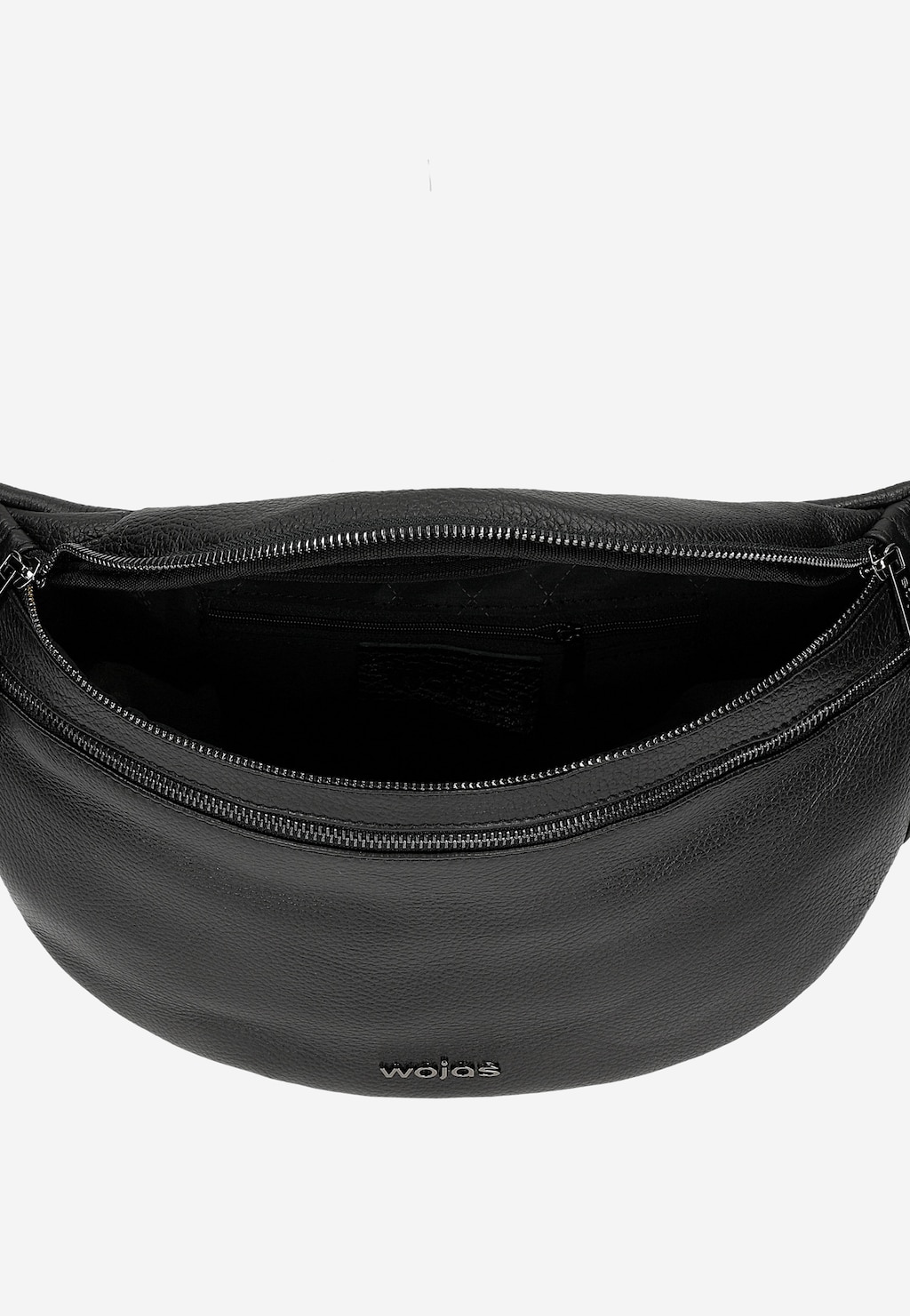 Čierna kožená ľadvinka 80298-51 Widok 5