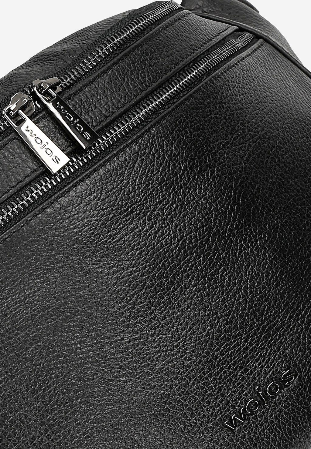 Čierna kožená ľadvinka 80298-51 Widok 6