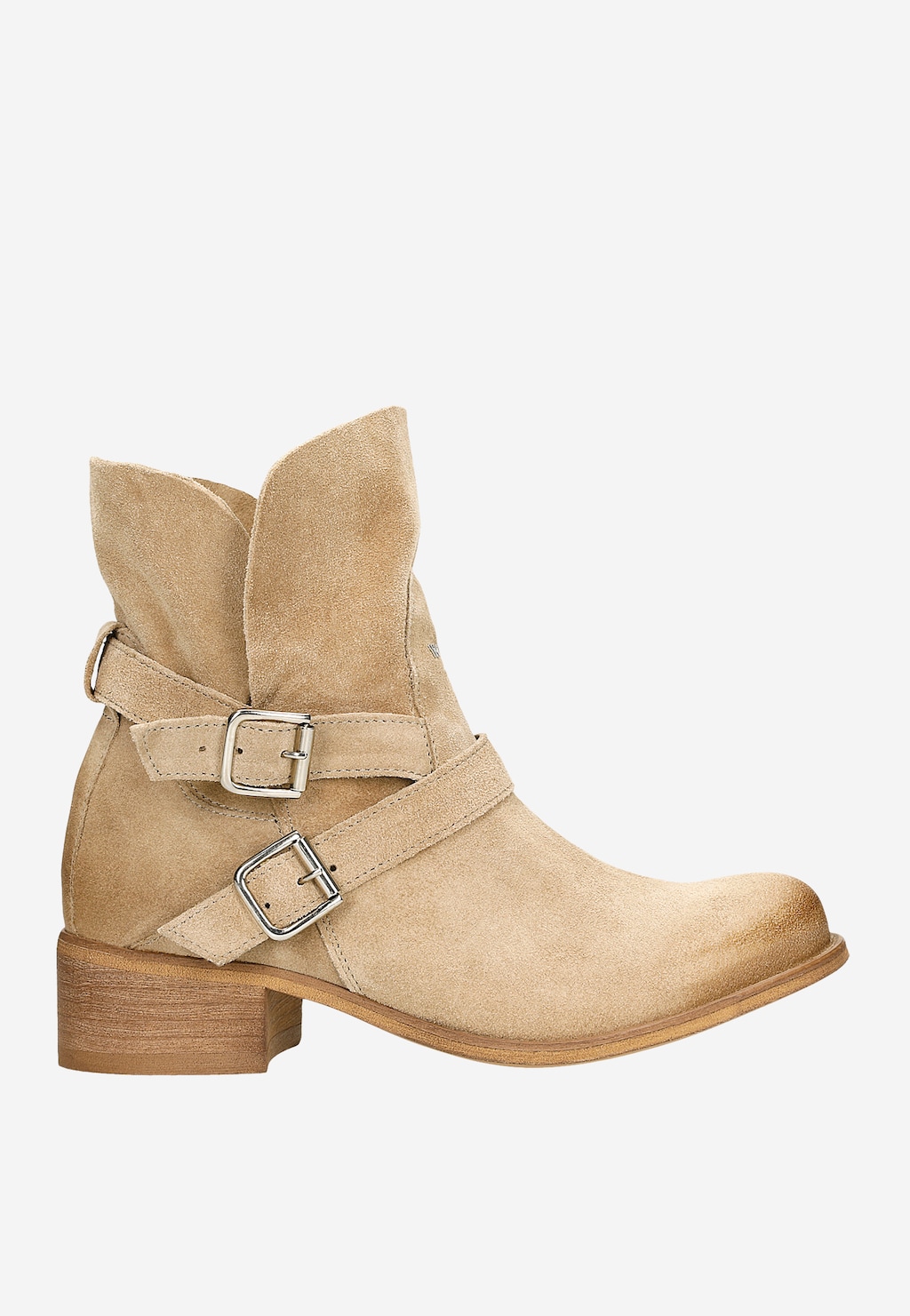 Béžové dámske členkové čižmy pre každú štýlovú ženu 55040-64 Widok 2