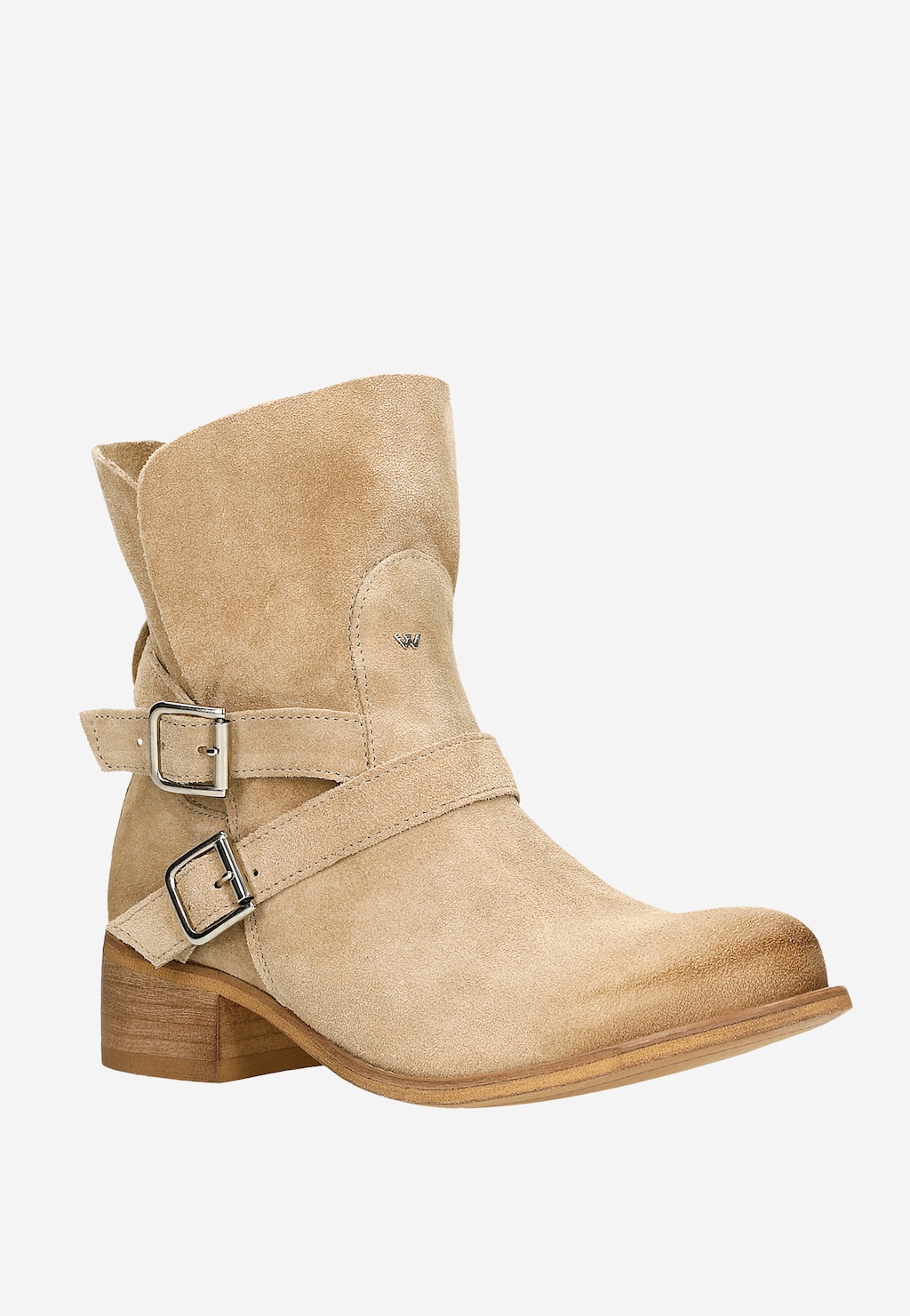 Béžové dámske členkové čižmy pre každú štýlovú ženu 55040-64 Widok 3