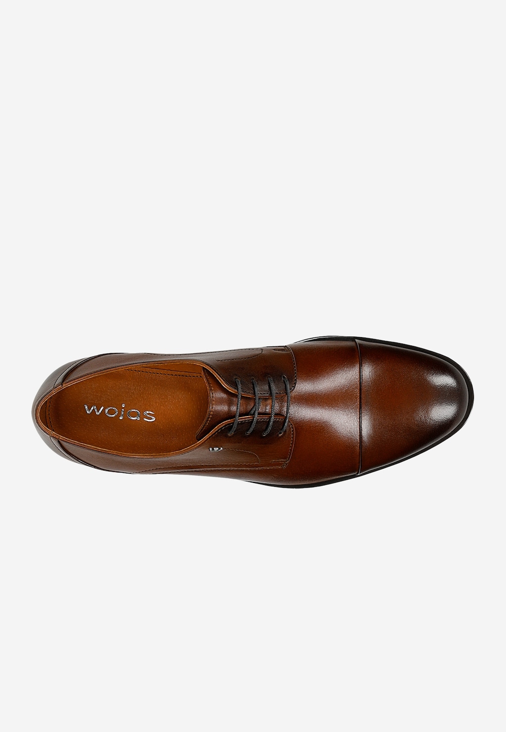 Hnědé pánské společenské polobotky z lícové kůže 10244-53 Widok 4