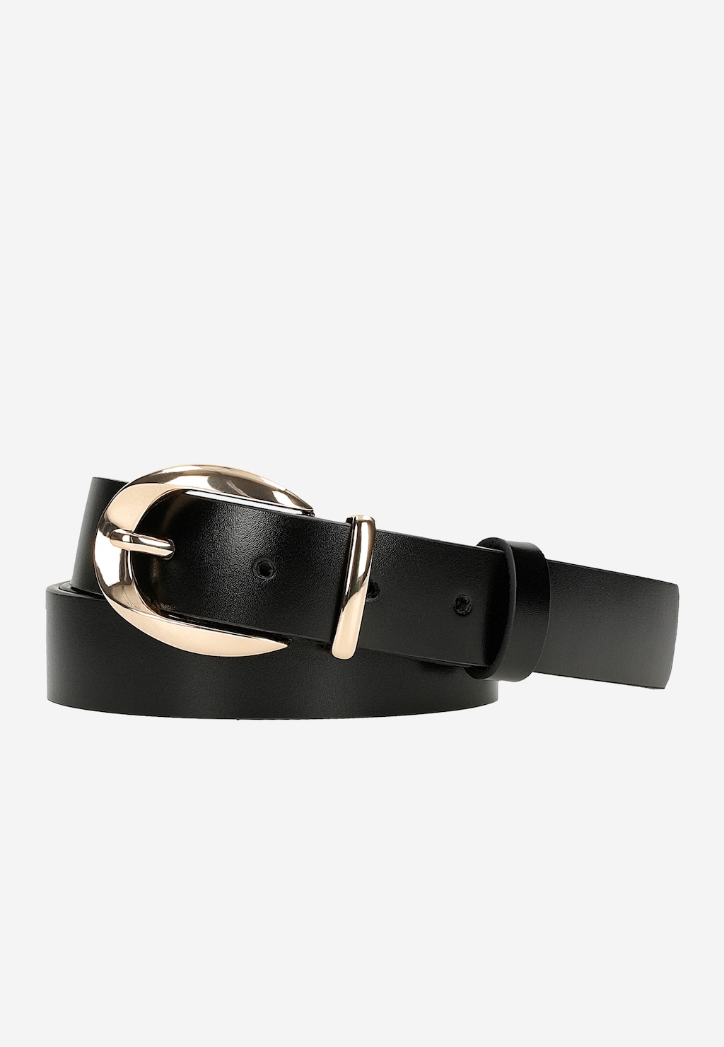 Černý pásek se zlatou sponou 93113-51 Widok 2