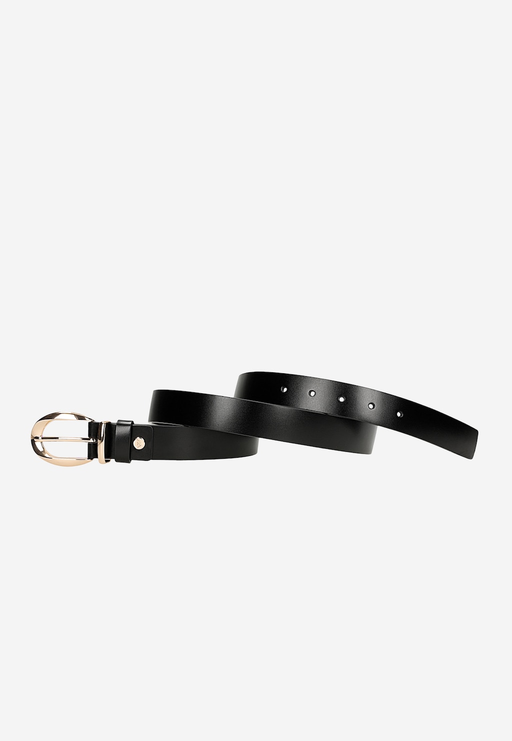 Černý pásek se zlatou sponou 93113-51 Widok 3