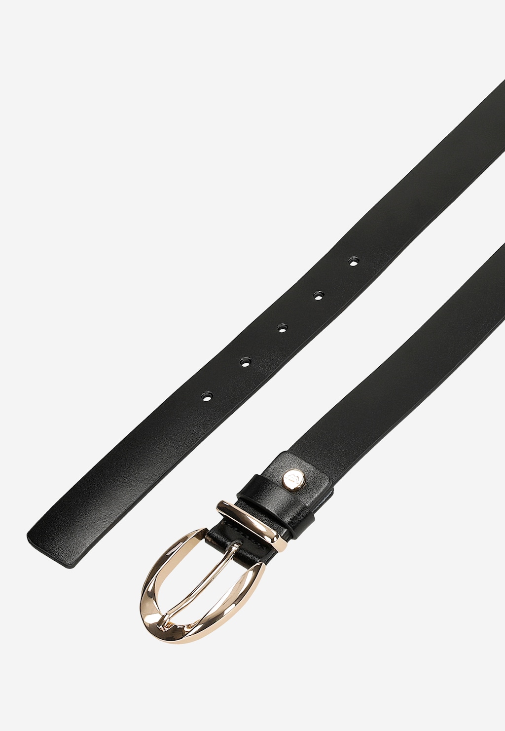 Černý pásek se zlatou sponou 93113-51 Widok 5