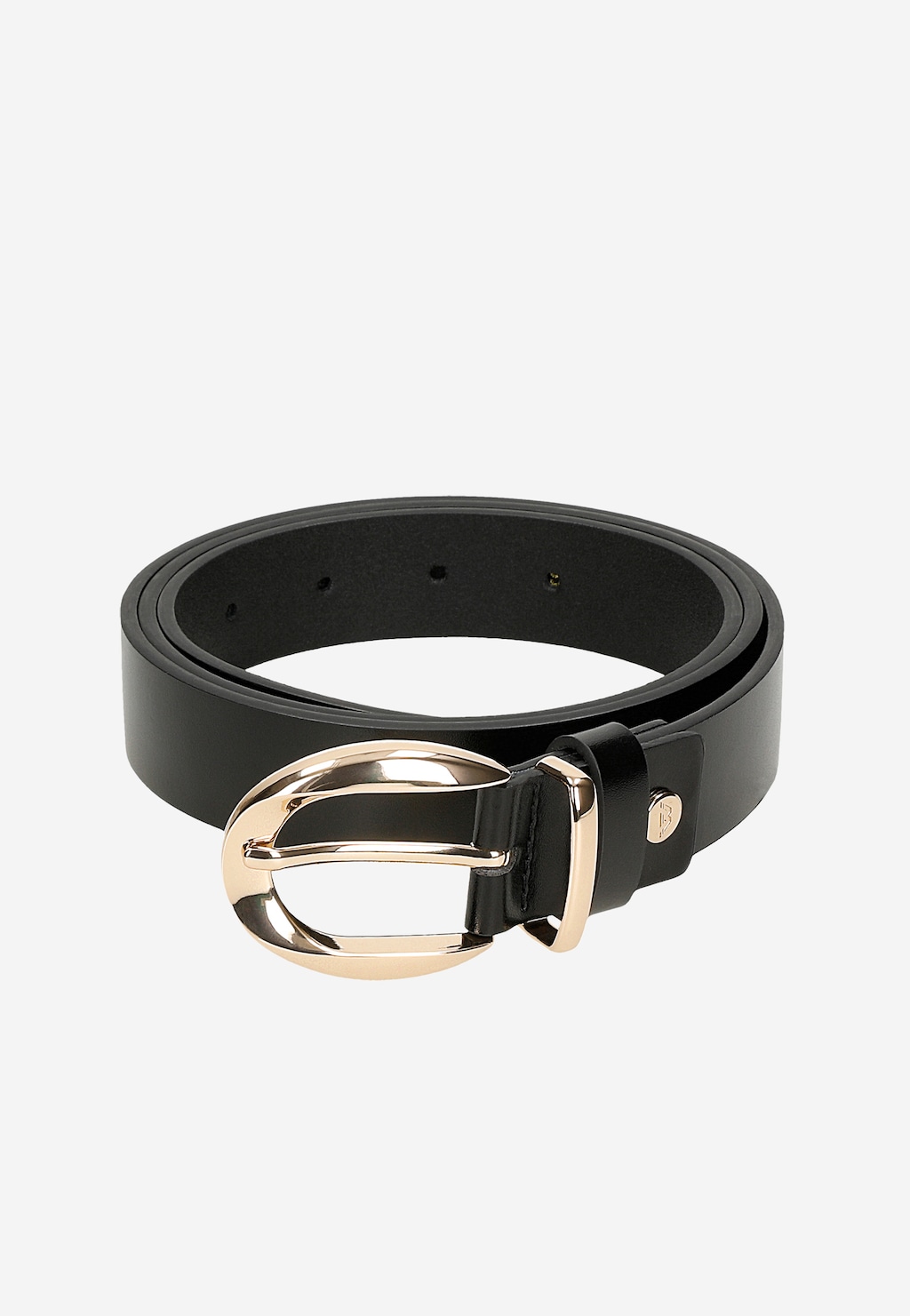 Černý pásek se zlatou sponou 93113-51 Widok 6