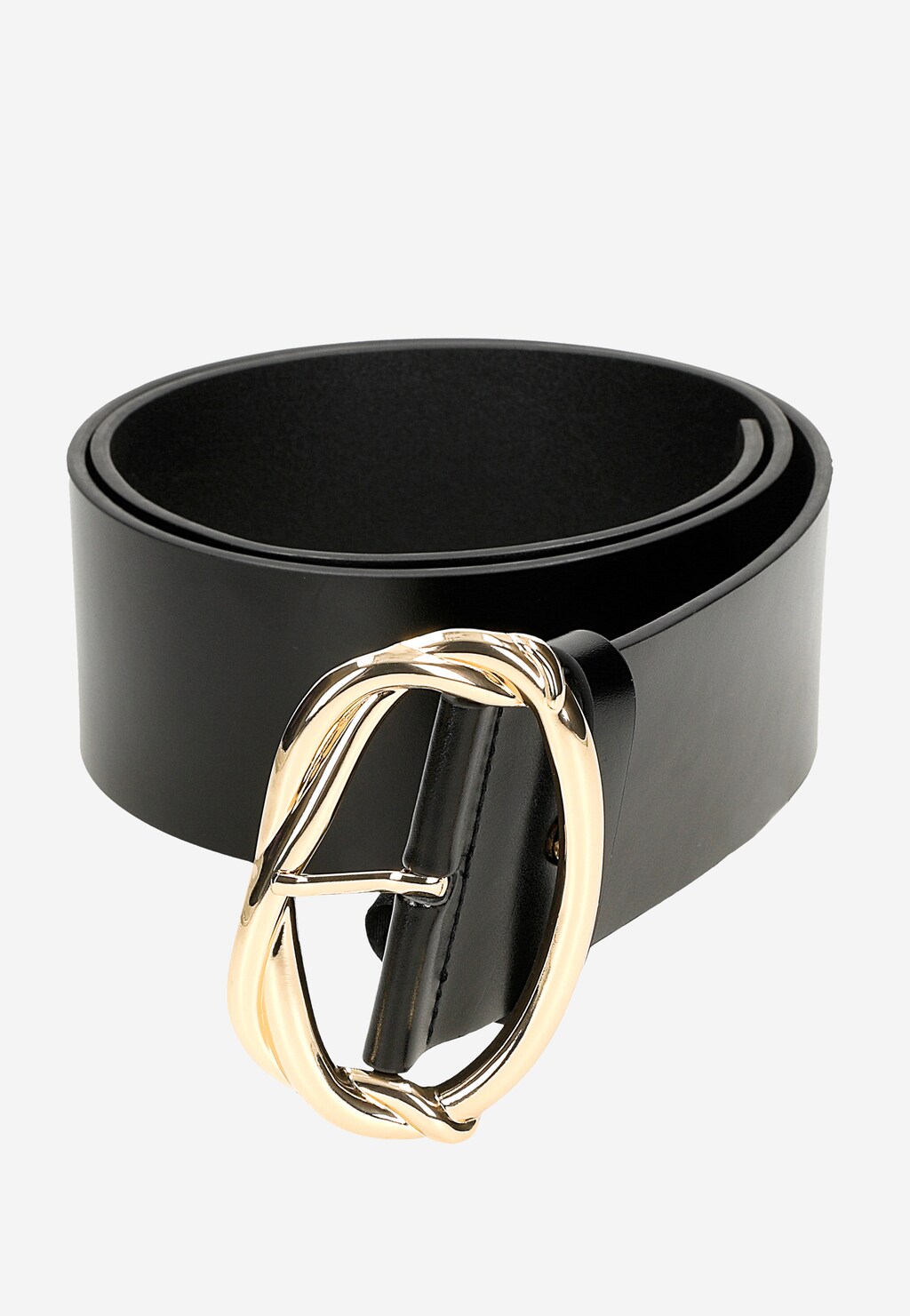 Černý široký dámský opasek z hladké kůže 93110-51 Widok 6