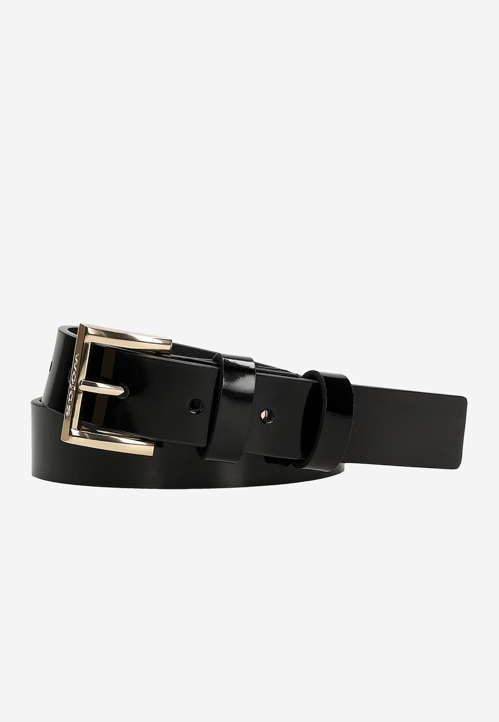 Čierny lakovaný dámsky opasok 93084-31 Widok 2