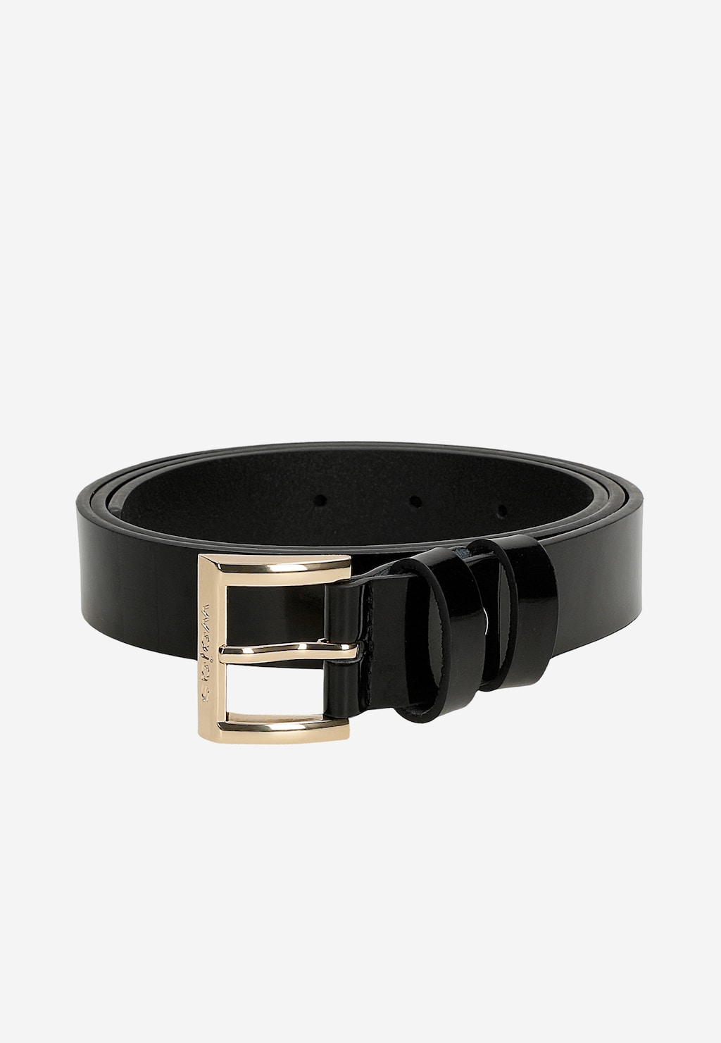 Čierny lakovaný dámsky opasok 93084-31 Widok 6