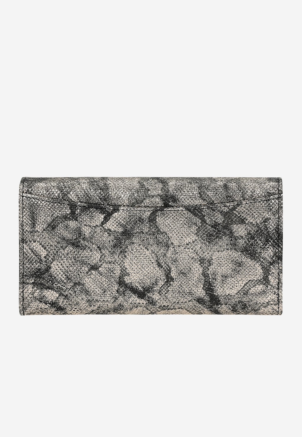 Veľká čierno-zlatá dámska peňaženka so zvieracím vzorom 91096-68 Widok 4