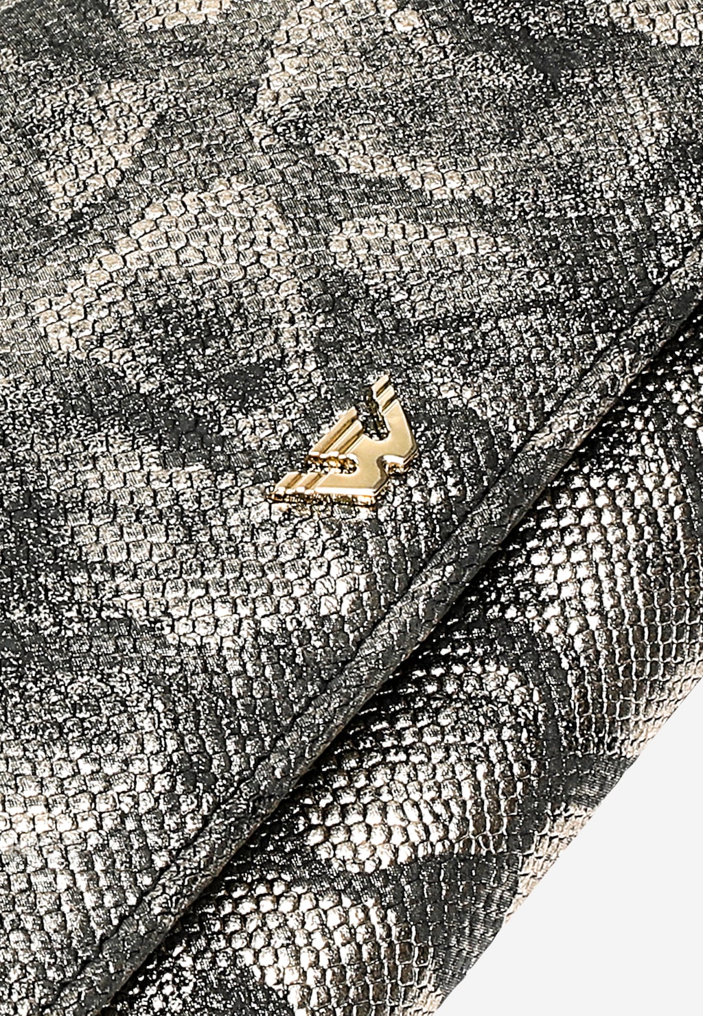 Veľká čierno-zlatá dámska peňaženka so zvieracím vzorom 91096-68 Widok 7