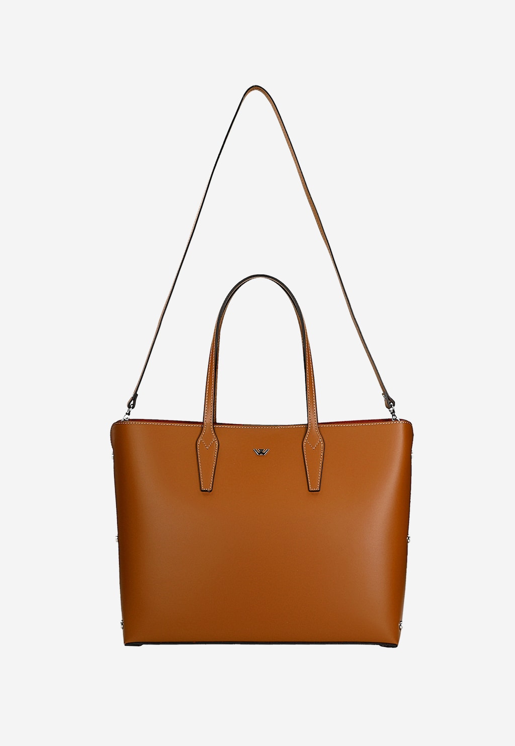 Veľká dámska kožená kabelka z hladkej kože 80424-53 Widok 5