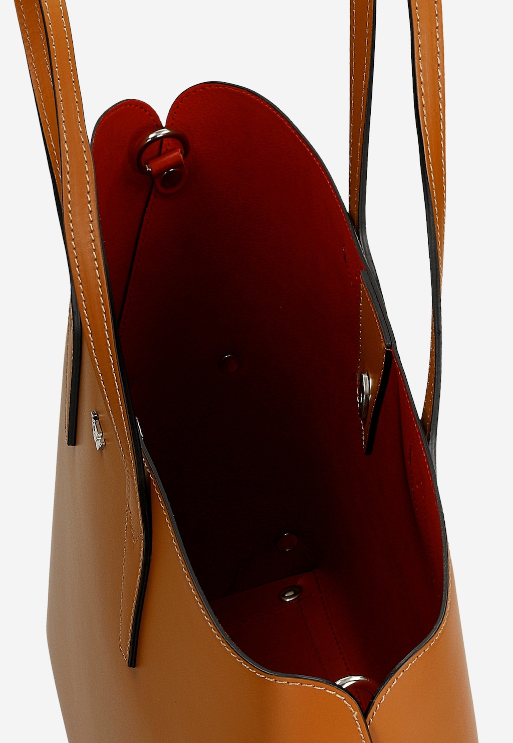 Veľká dámska kožená kabelka z hladkej kože 80424-53 Widok 8