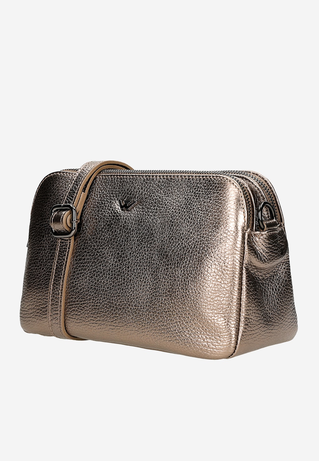 Zlatá dámska kožená kabelka 80420-58 Widok 3