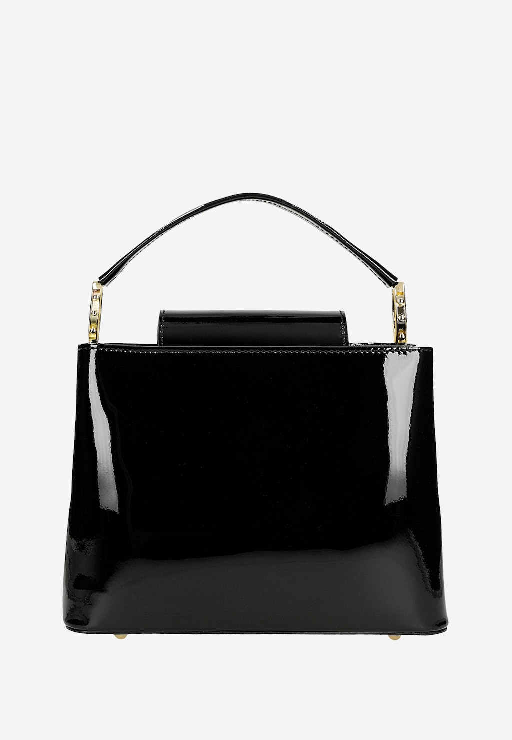 Elegantná čierna lakovaná kabelka 80409-31 Widok 4