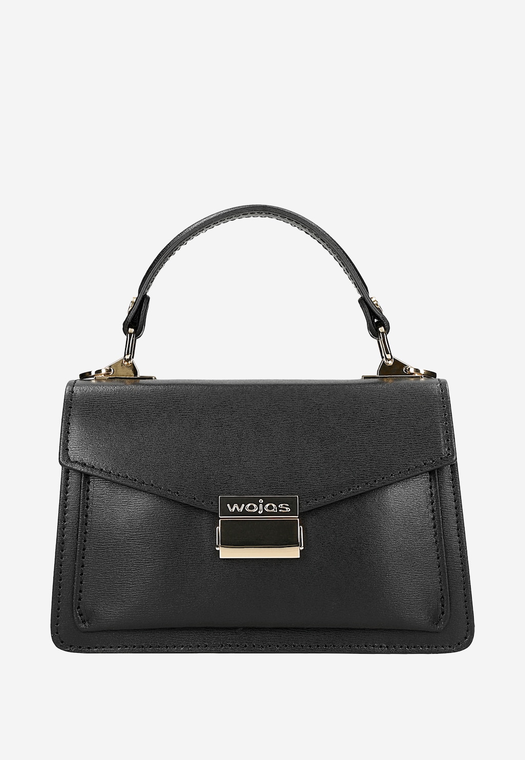 Černá dámská kabelka z hladké kůže 80402-51 Widok 2