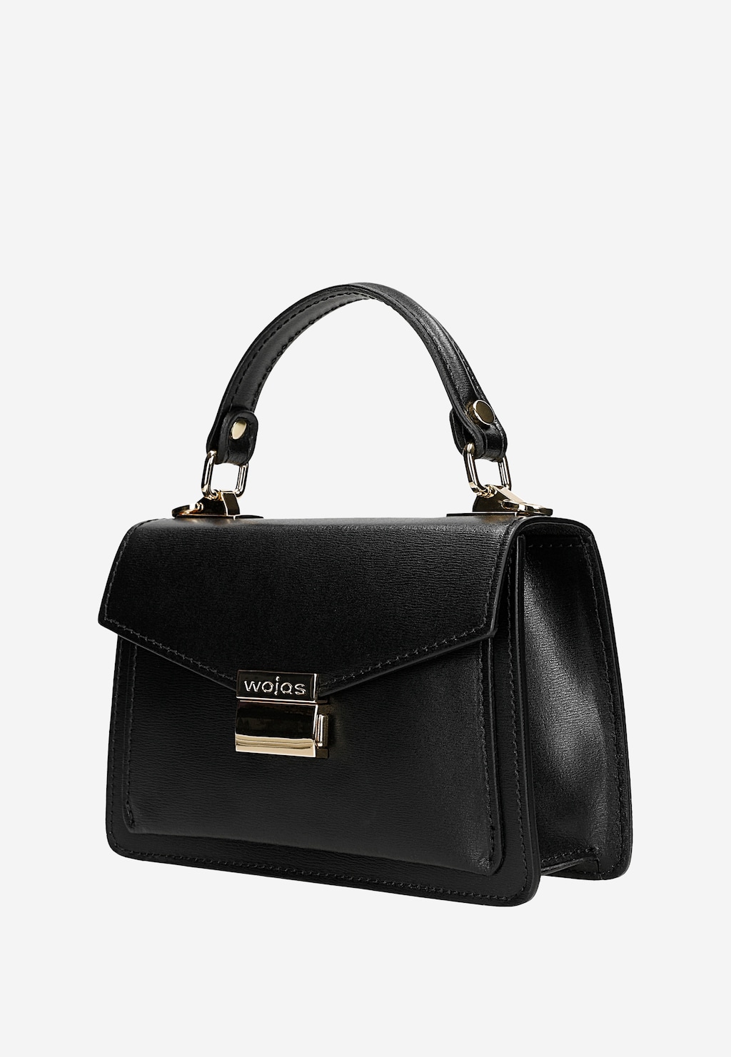 Černá dámská kabelka z hladké kůže 80402-51 Widok 3