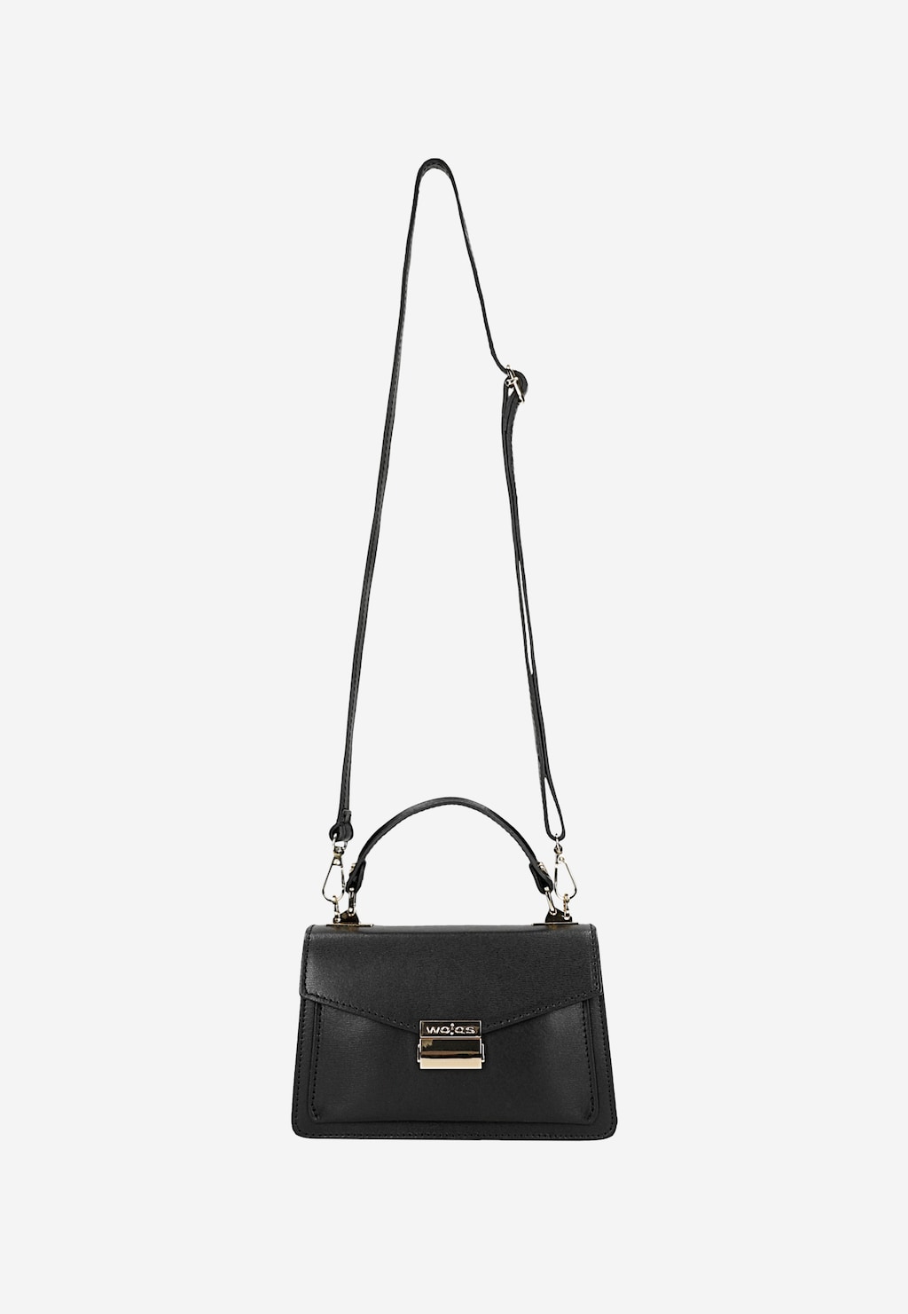 Černá dámská kabelka z hladké kůže 80402-51 Widok 5