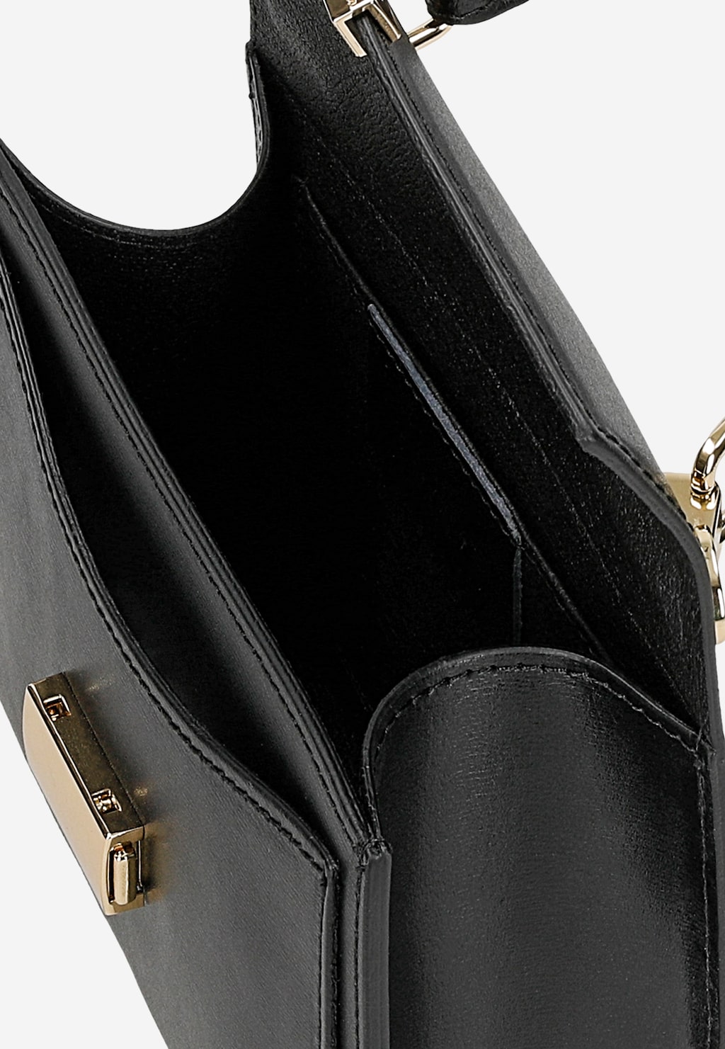 Černá dámská kabelka z hladké kůže 80402-51 Widok 6